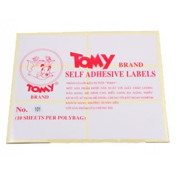 [8934578013190] Giấy Decal Tomy 101 (50*96Mm)
