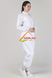 [56139] Quần Áo Chống Tĩnh Điện, Bộ Liền, Size S, Màu Trắng