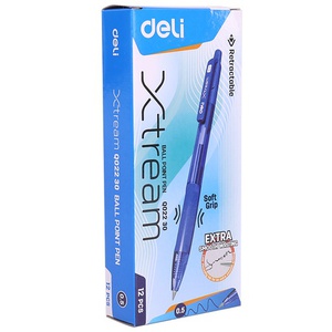[56179] Bút Bi Dầu Đầu Bấm XTREAM 0.5mm (Xanh) Deli EQ02230