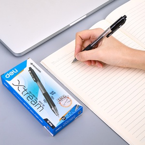 [56606] Bút Bi Dầu Đầu Bấm XTREAM 0.7mm (Đen) Deli EQ02320